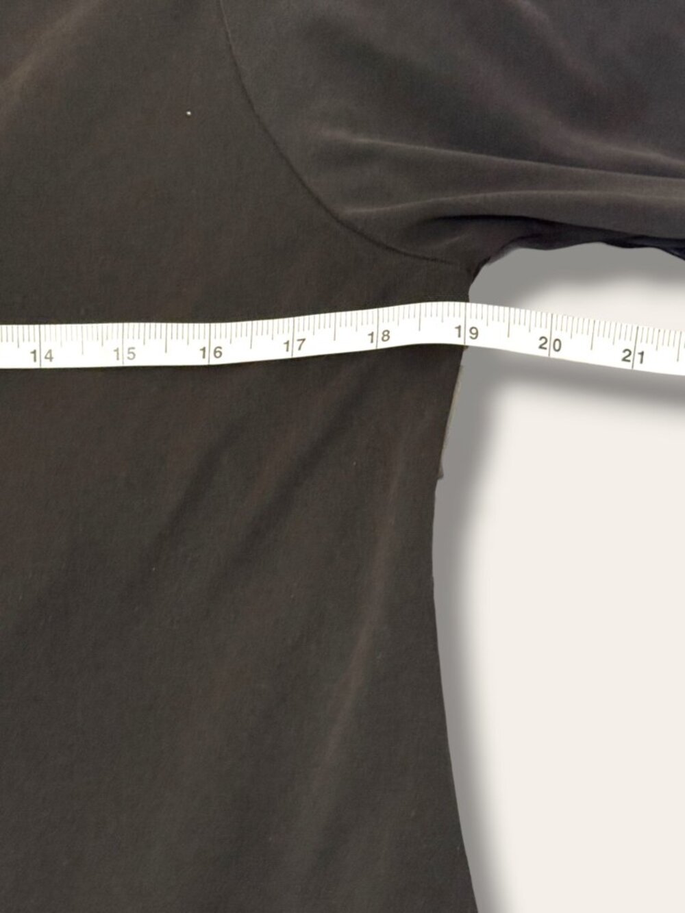 Casual Couture Top Women M Black V-Neck Zip 3/4 Sleeve Modal Stretch Lightweight - Picture 6 of 7